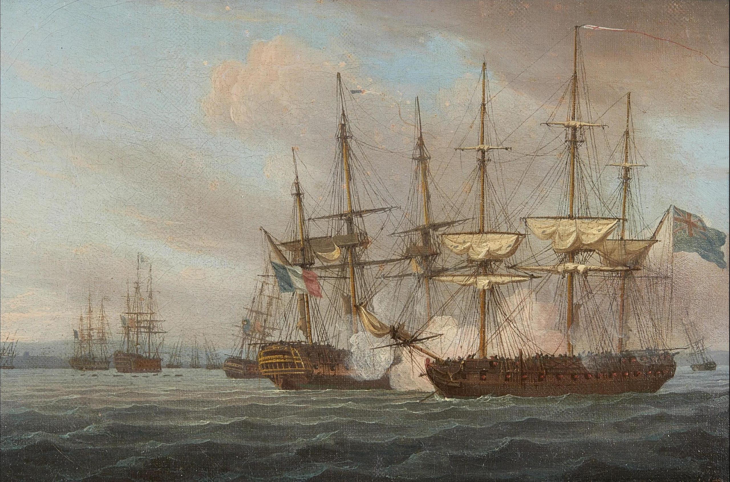 Choice of Broadsides Cover image - Battle of the Basque Roads by Thomas Whitcombe 1817